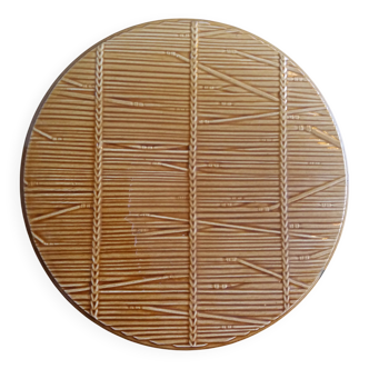 Plateau à fromages Gien décor paille osier