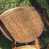 Pair of Louis XVI cannage style armchairs