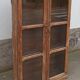 Antique wooden glass cabinet