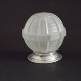 Art Deco ceiling light in glass and metal