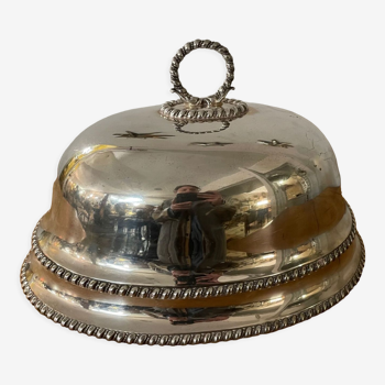 Cloche en métal argenté