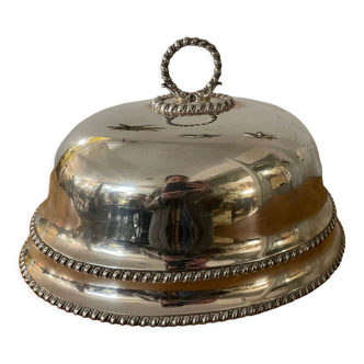 Cloche en métal argenté