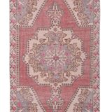 Vintage Turkish rug from Oushak, hand-woven 132x216 cm