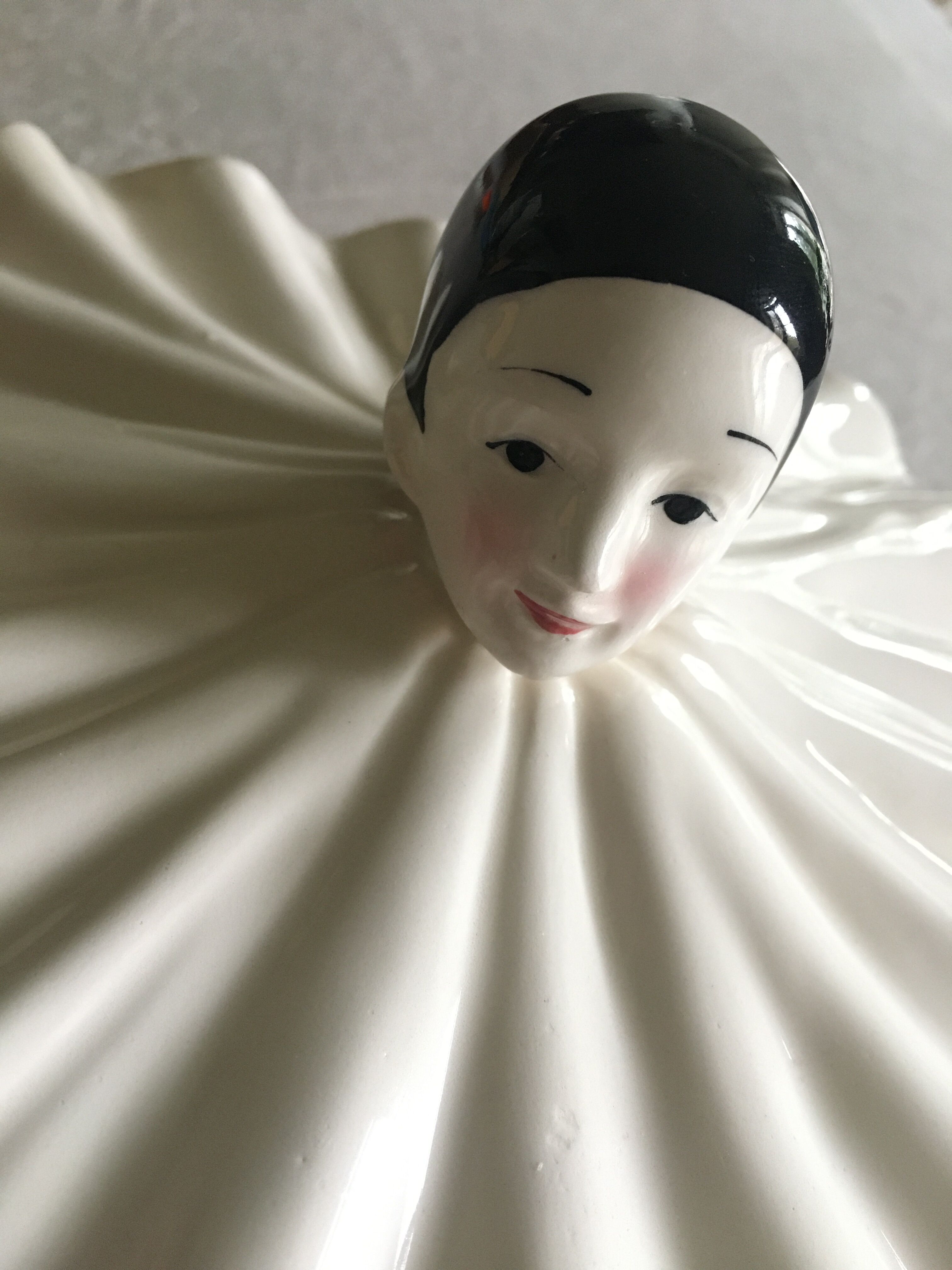 Ceramic Pierrot Jewelry Box