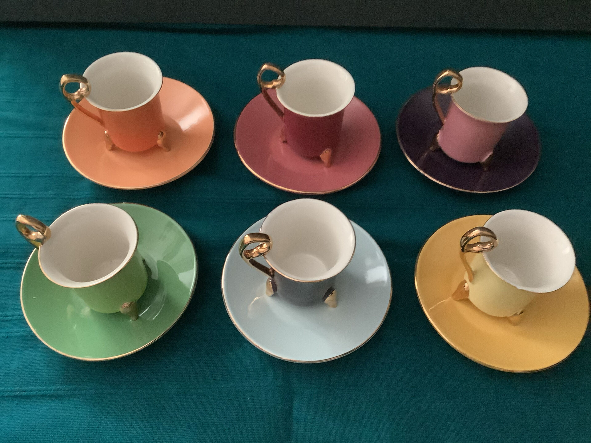 6Tasses + 6 Soucoupes Geneviève Lethu