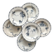 6 “Oxford” ironstone soup plates from Choisy le Roi