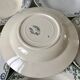 Set of 6 hollow plates Terre de Fer mismatched late nineteenth