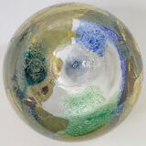 Murano glass vase with gold leaf inclusion, 12 cm, Italy