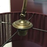 Adjustable sofa lamp in solid brass height
