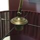 Adjustable sofa lamp in solid brass height