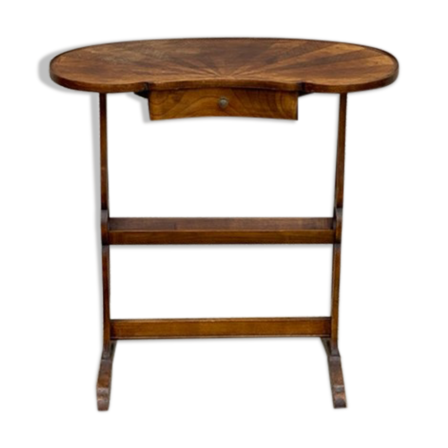 Kidney pedestal table
