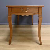 Farmhouse table in blond cherry, Louis XV style – 2nd part of the 19th century
