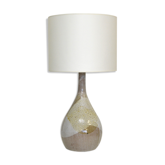 Large ceramic lamp, French work, 60s