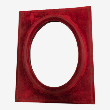 Frame with red velvet medallion, Napoelon III