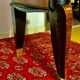 1930 Art Deco dining table in Macassar Ebony and RIO Rosewood, with extensions,