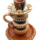 Ancient candlestick of Chmielno pottery, Poland