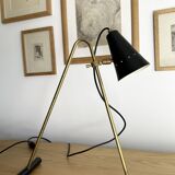 Large and beautiful adjustable bipod lamp, 1950s design