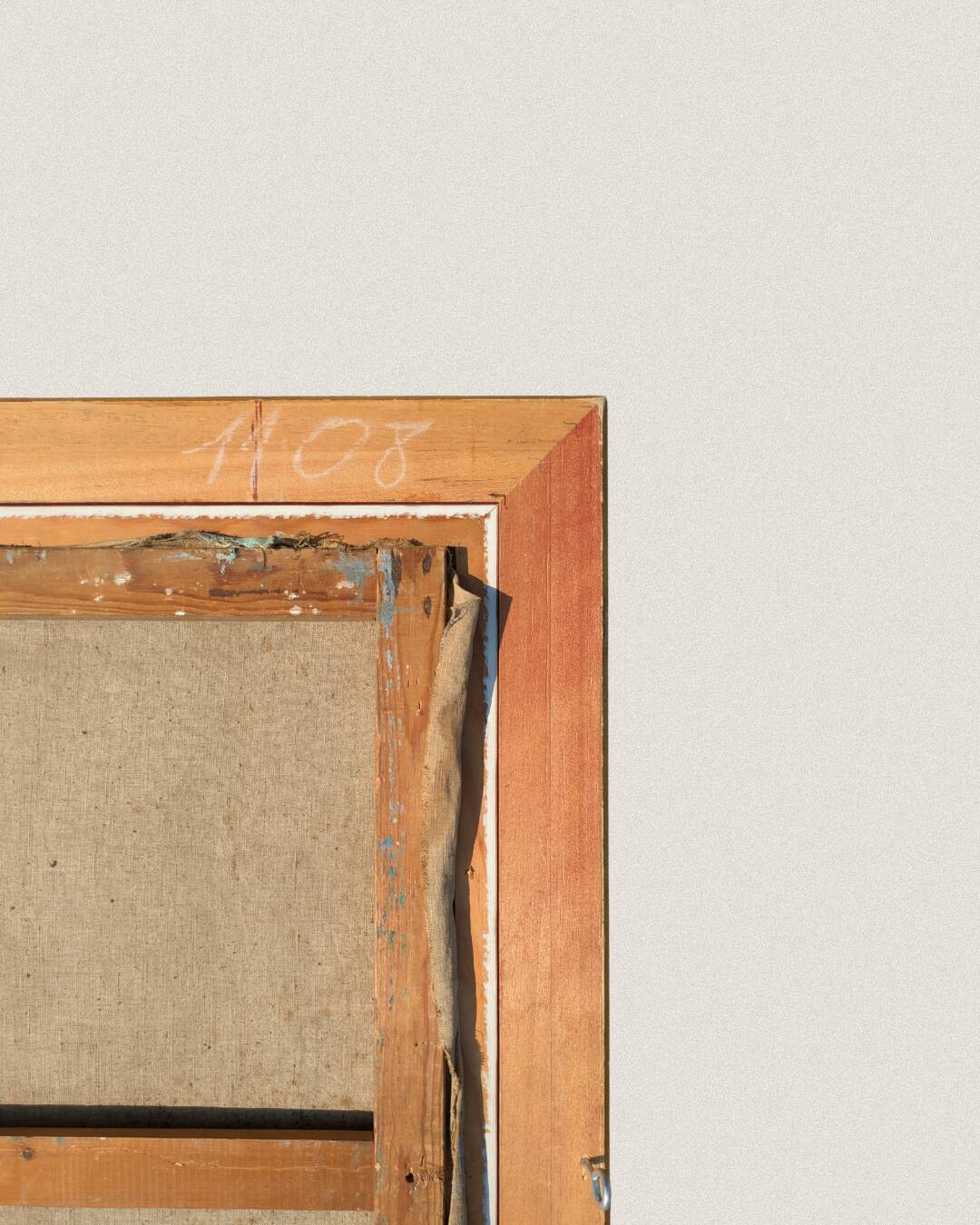 Tableau huile sur toile, chèvres et paysannes, 1930