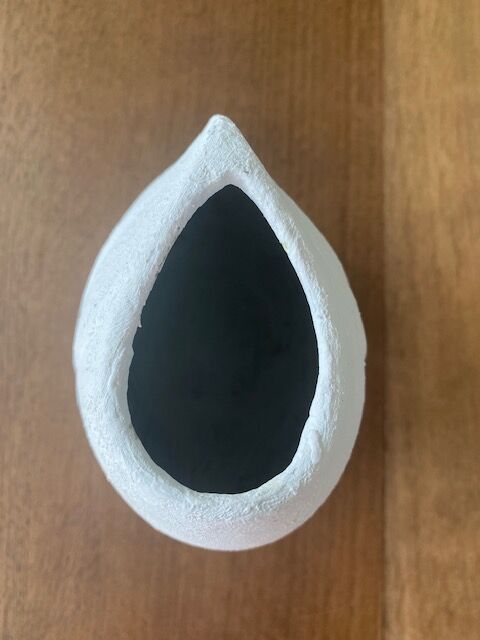 Bleached sandstone vase