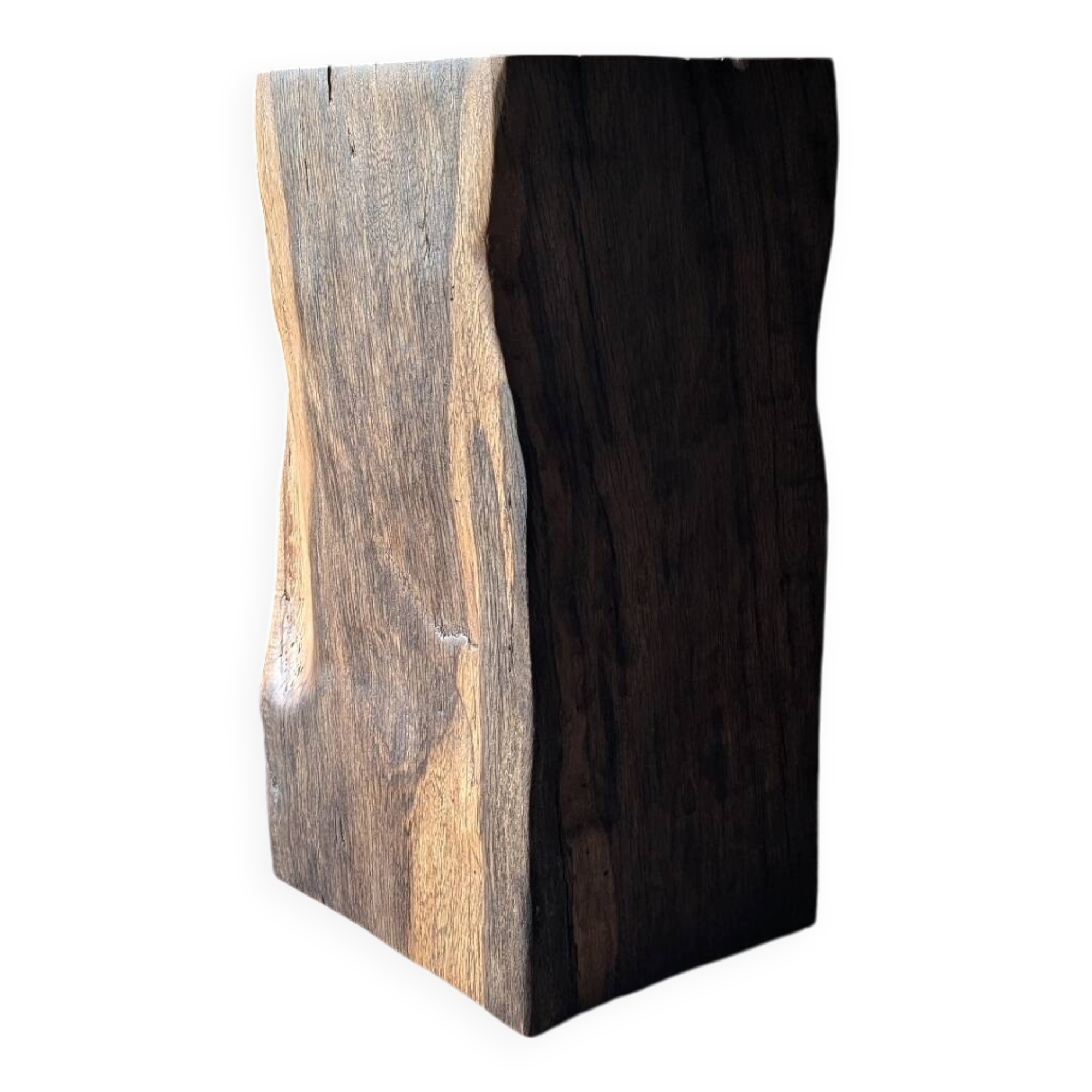 Antique oak pedestal