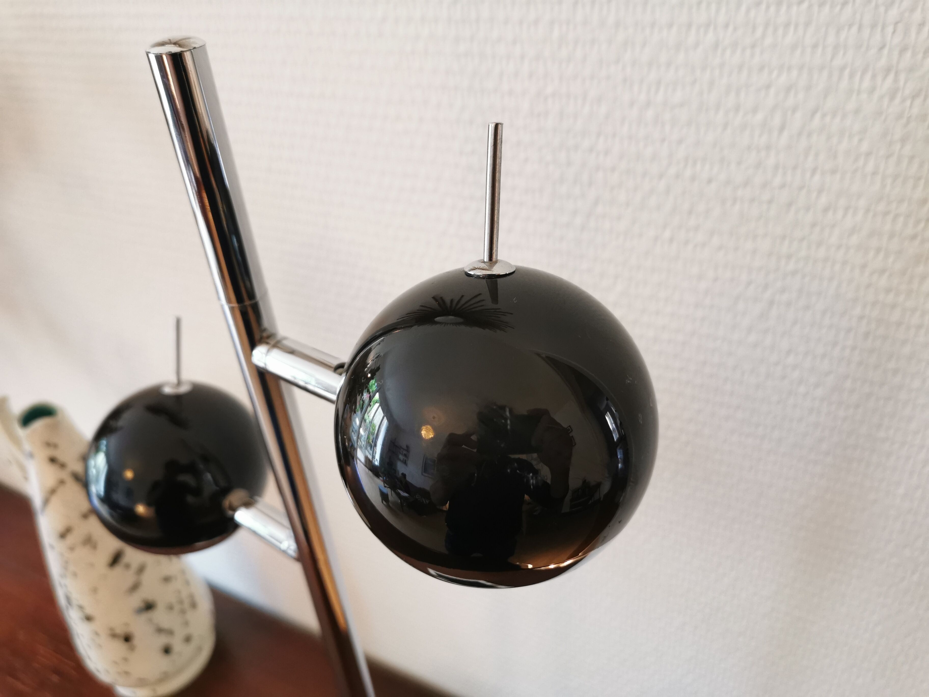 Vintage eyeball lamp Seylumière Hary