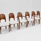 Vintage Danish Dining Chairs teak wood 1960s , Set of 6