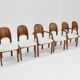 Chaises de salle à manger danoises vintage en bois de teck des années 1960, lot de 6