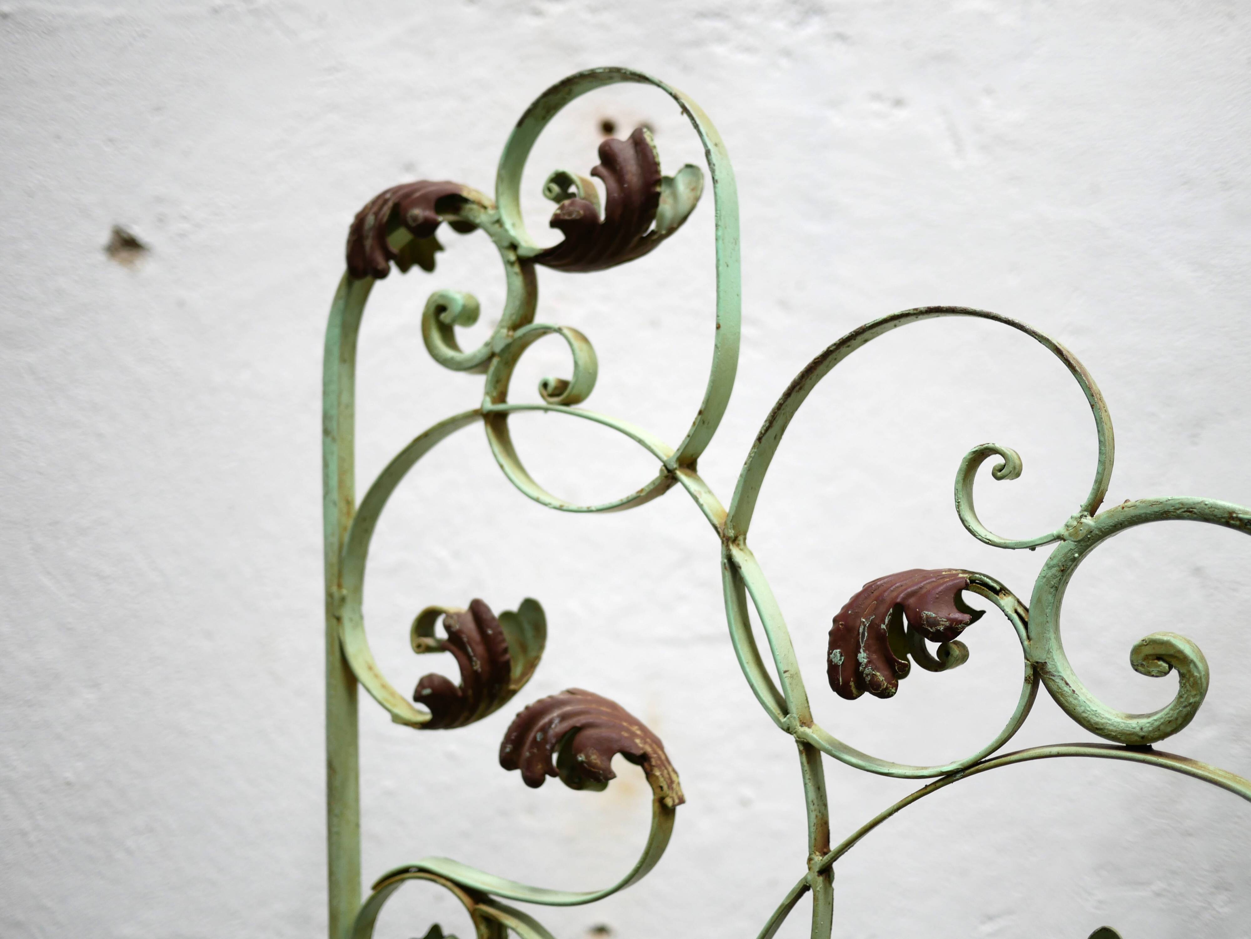 Antique art deco wrought iron screen