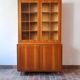 60's glass bookcase