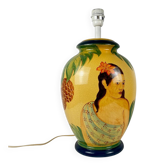 Pied de lampe de table en céramique signée L. Drimmer, années 1950-60