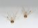 Set of 2 Italian wall lamps with glass spheres, 1970s