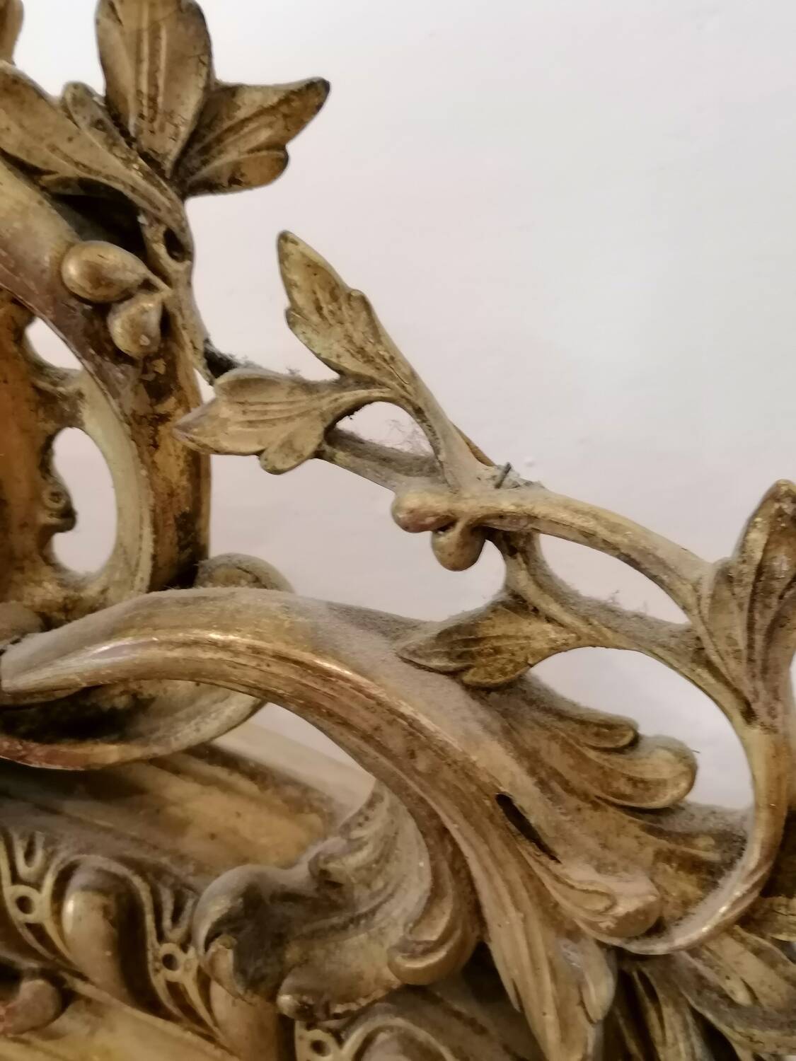 Louis XV style mirror in wood and gilded stucco, Napoleon III period