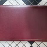 Burgundy leather underhand for office by l'aurige