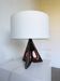 1950s ceramic table lamp, free form