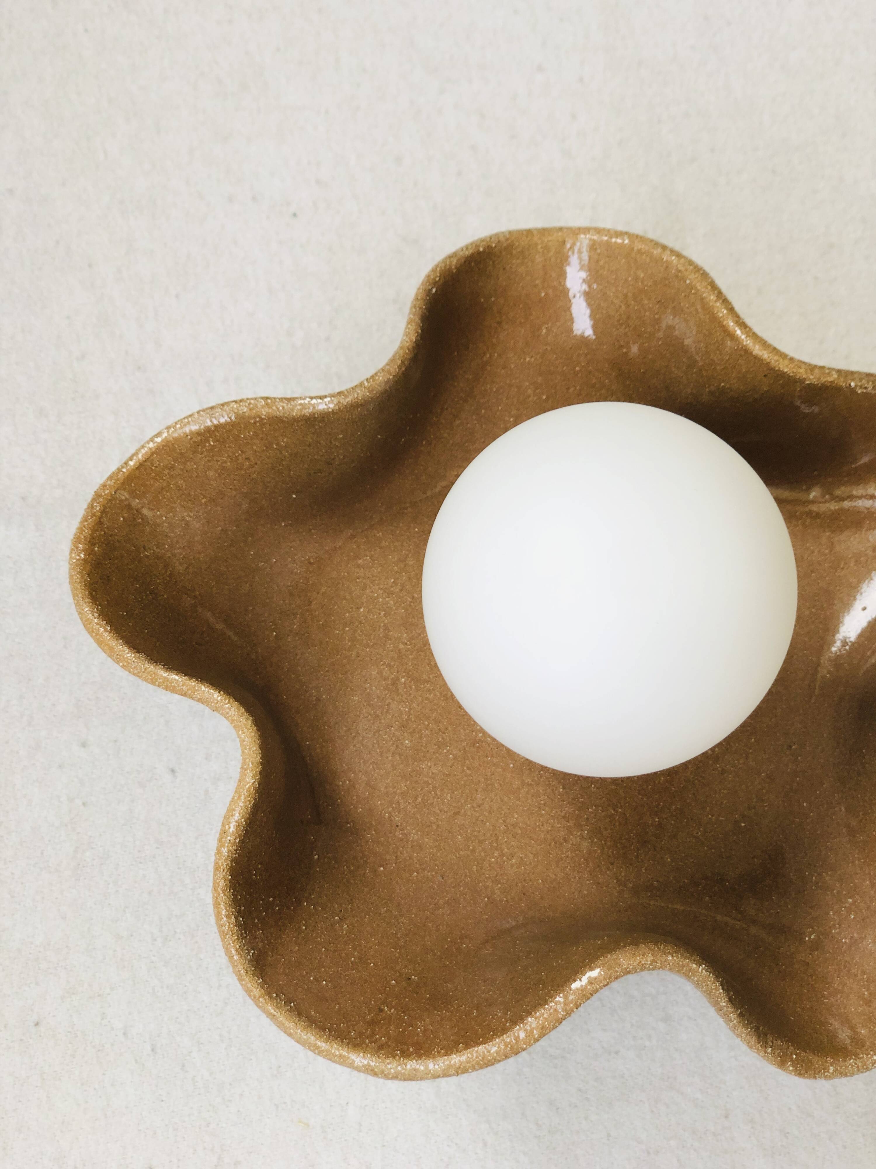 Square Coco Ceramic Wall Light - Chocolate Jelly