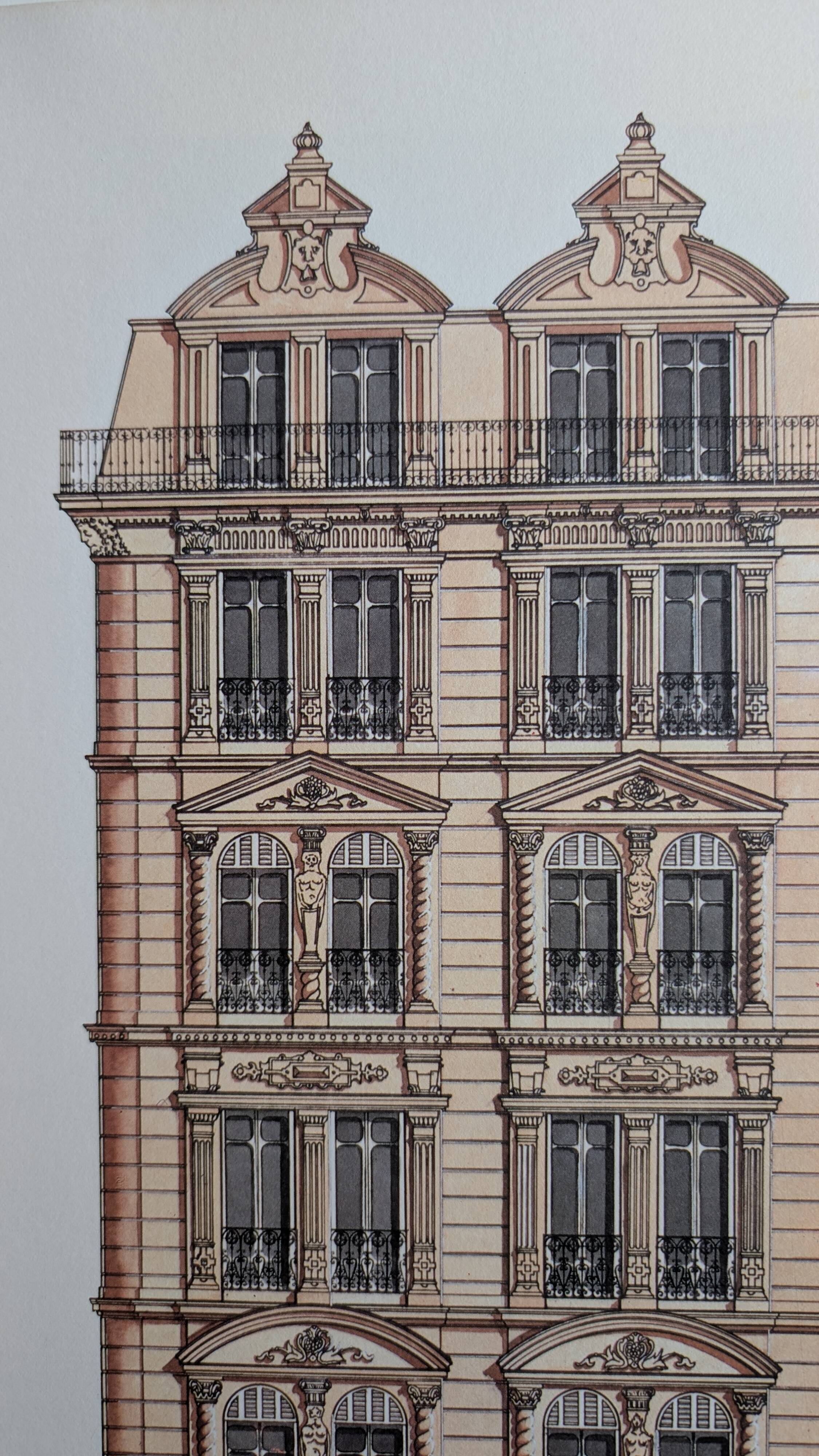 Lithographie "Atelier du Patrimoine" – Catherine d'Ortoli