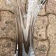 Smoky crystal designer vase, Murano Sommerso style, vintage, 1970s