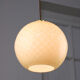 Mid-century Yellow & Brass Pendant Lamp