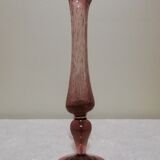 Vase soliflore en verre soufflé et bullé Biot