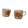 Duo of Italian porcelain mugs