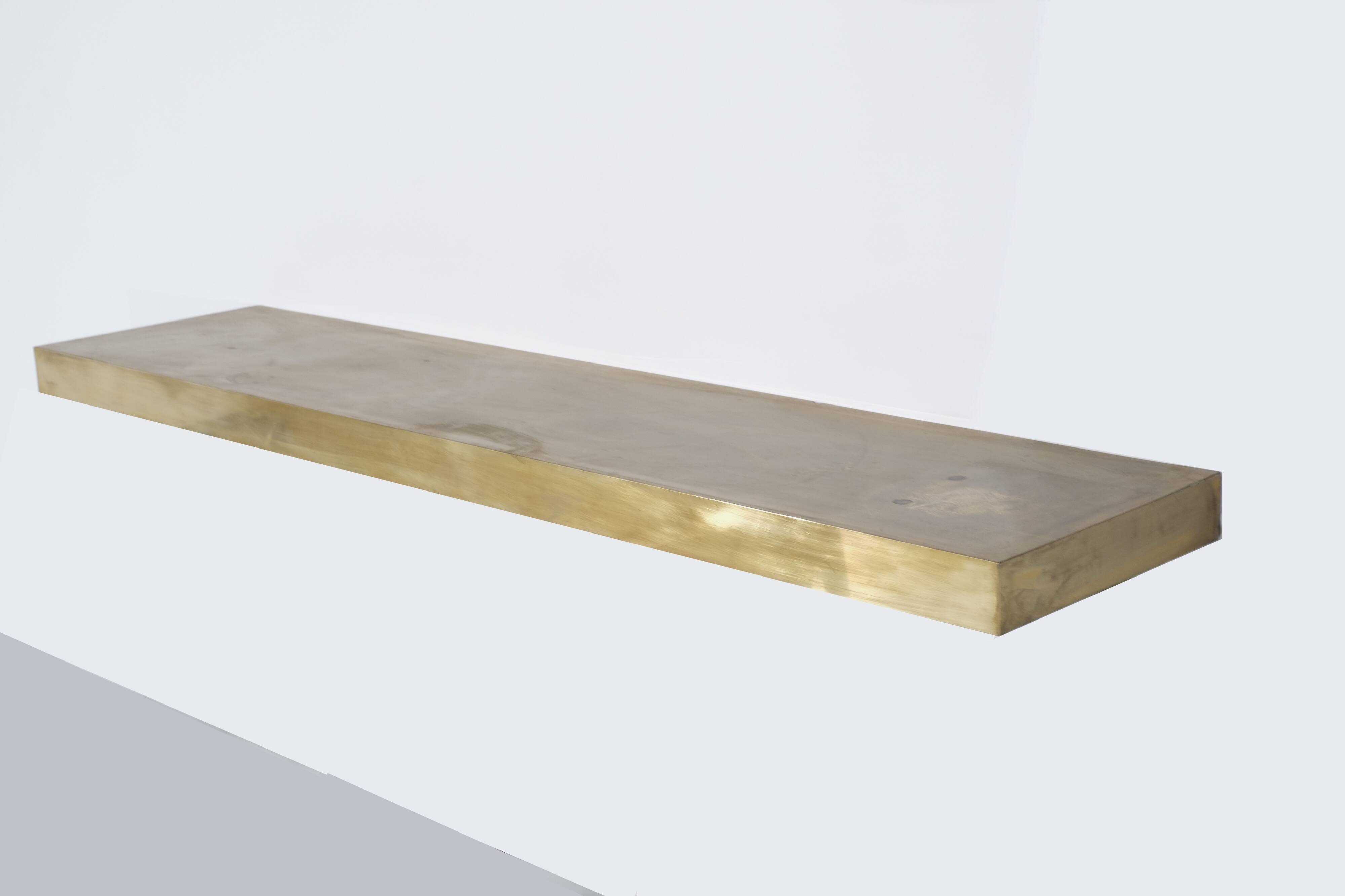 Large brass console, Italy - 1960s