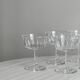 Set of 6 vintage glass cups for ice cream or champagne