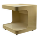 Rolling Bar Cart in Beige Plastic by Marcello Siard for Longato, Italy, 1970