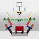 Ettore Sottsass for Memphis. Carlton Library. Year 1981.