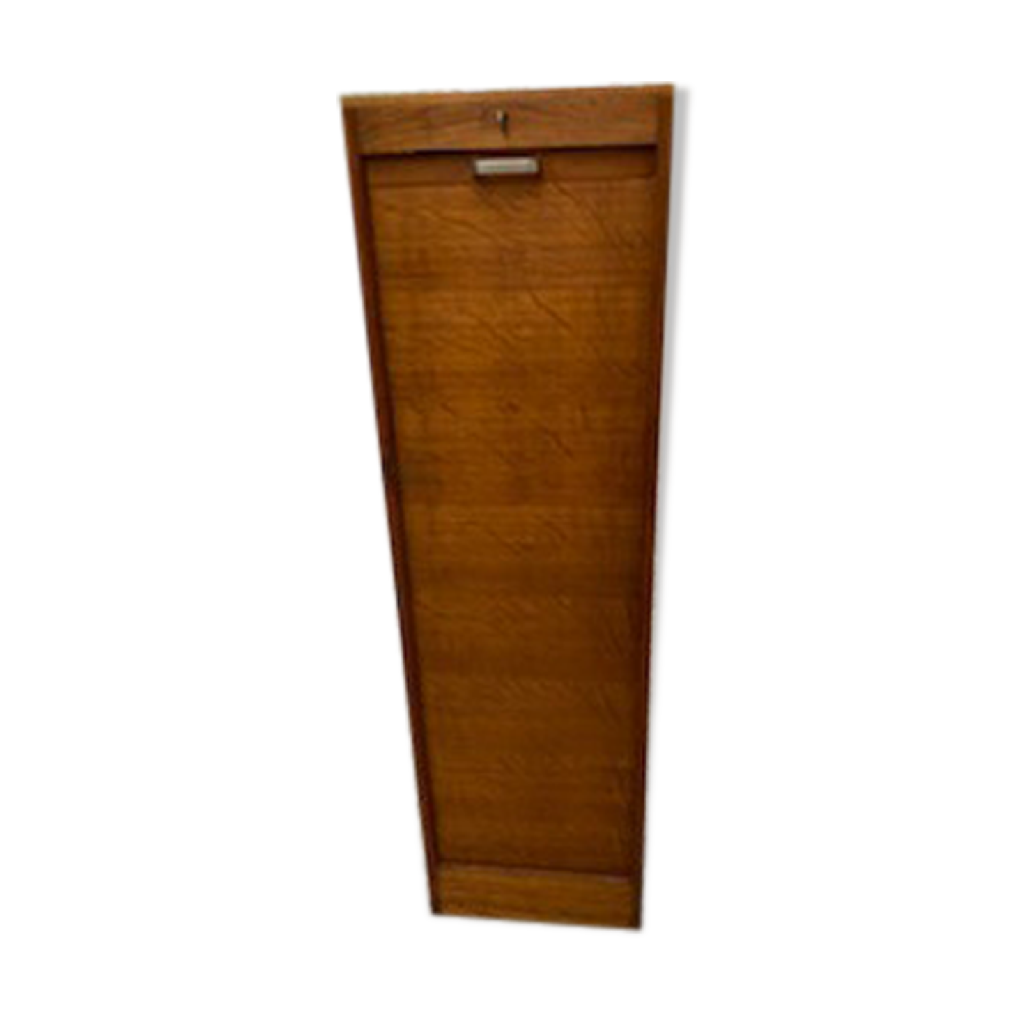 Oak notary curtain cabinet