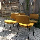 Set of 4 andré Simard chairs