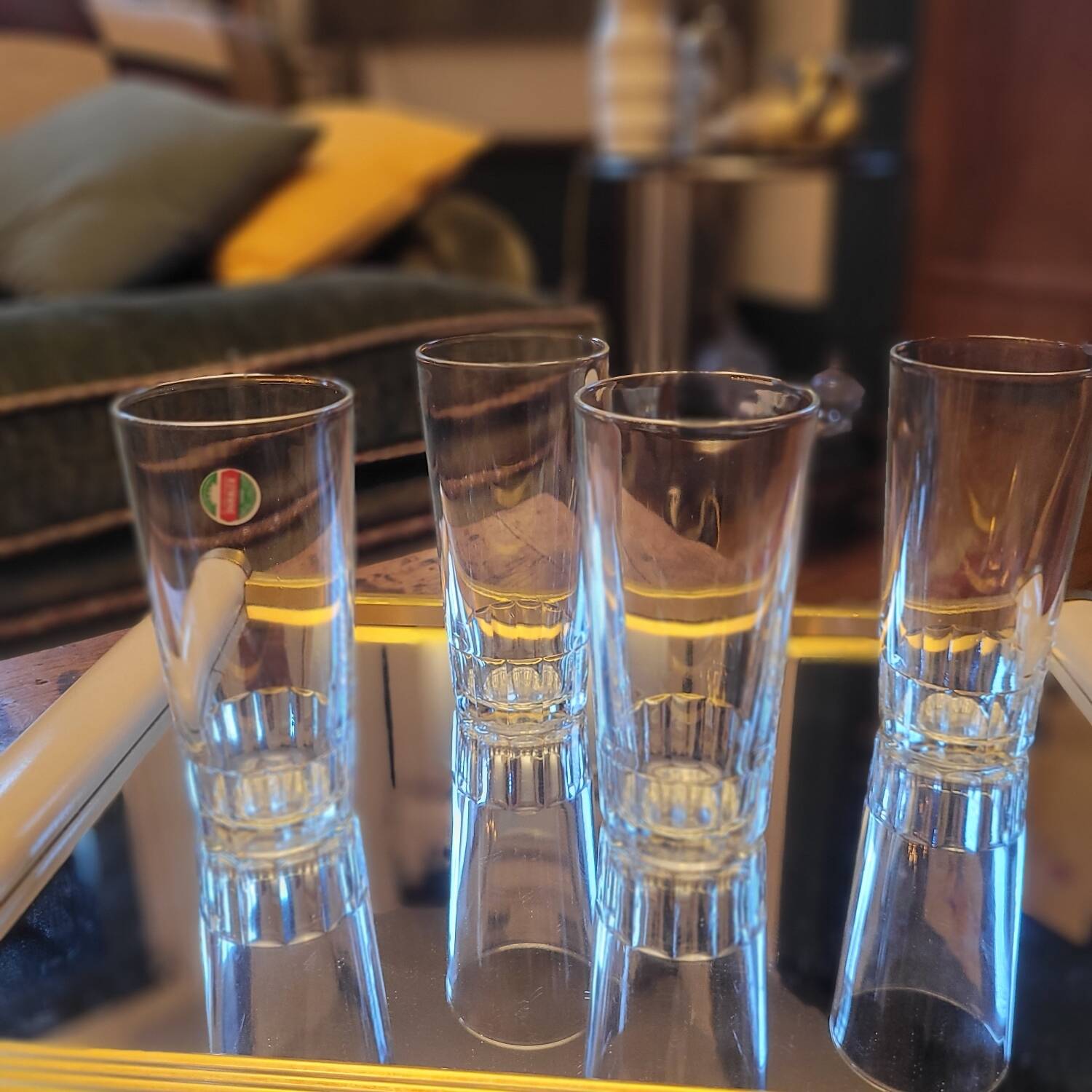 Set de 4 verres long drink Duralex – années 1970