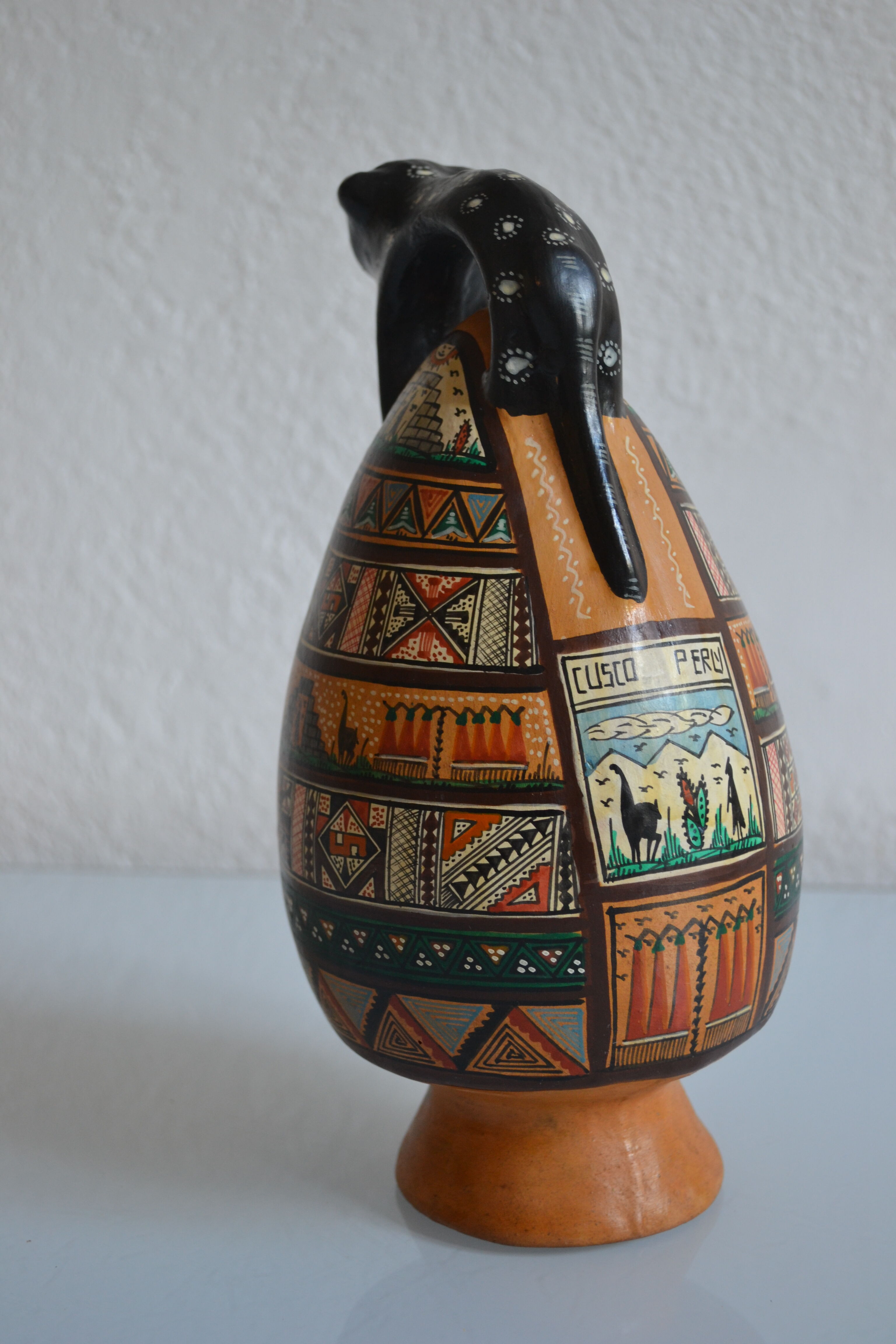 ceramic pitcher from Cusco, Peru