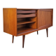 Scandinavian sideboard with sliding doors and drawers - teak