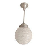 Clichy glass globe art deco pendant light